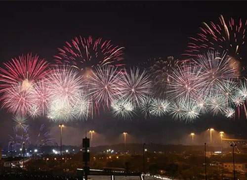 长丰县焰火晚会